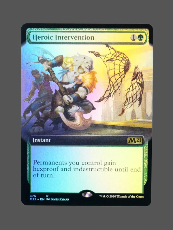 Heroic Intervention Foil MTG Proxy | Core Set 2021