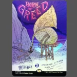 Horn of Greed Foil MTG Proxy | Streets of New Capenna