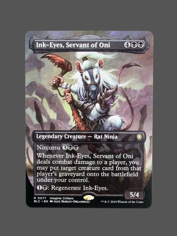 Ink-Eyes, Servant of Oni Holo MTG Proxy | Bloomburrow