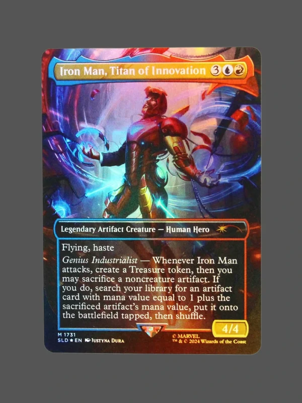 Iron Man, Titan of Innovation Foil MTG Proxy | Secret Lairs