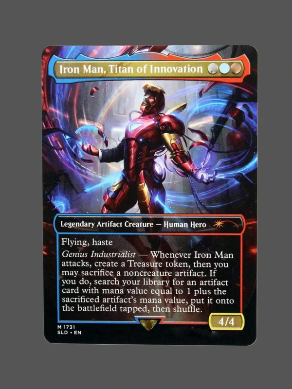 Iron Man, Titan of Innovation Holo MTG Proxy | Secret Lairs