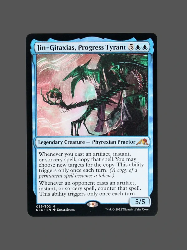 Jin-Gitaxias, Progress Tyrant Holo MTG Proxy | Neon Dynasty