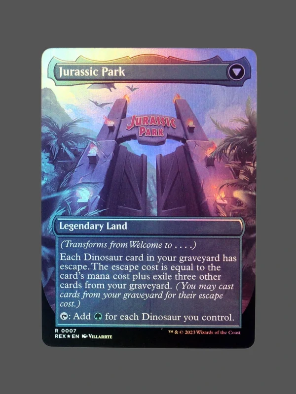 Jurassic Park Foil MTG Proxy | Dinosaur Escape