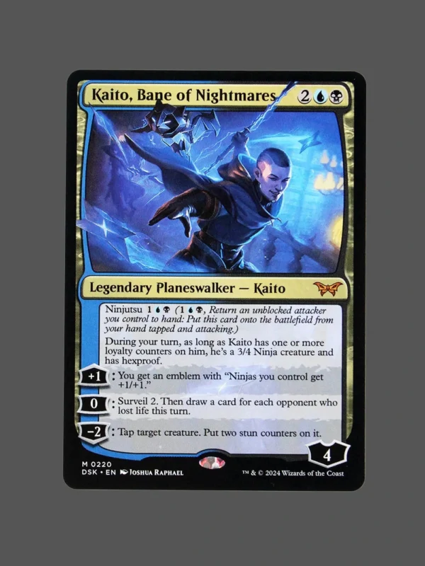 Kaito, Bane of Nightmares Holo MTG Proxy | Dominaria United