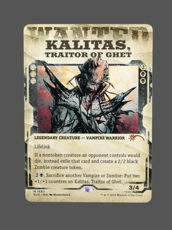 Kalitas, Traitor of Ghet Holo MTG Proxy | Secret Lair Drop