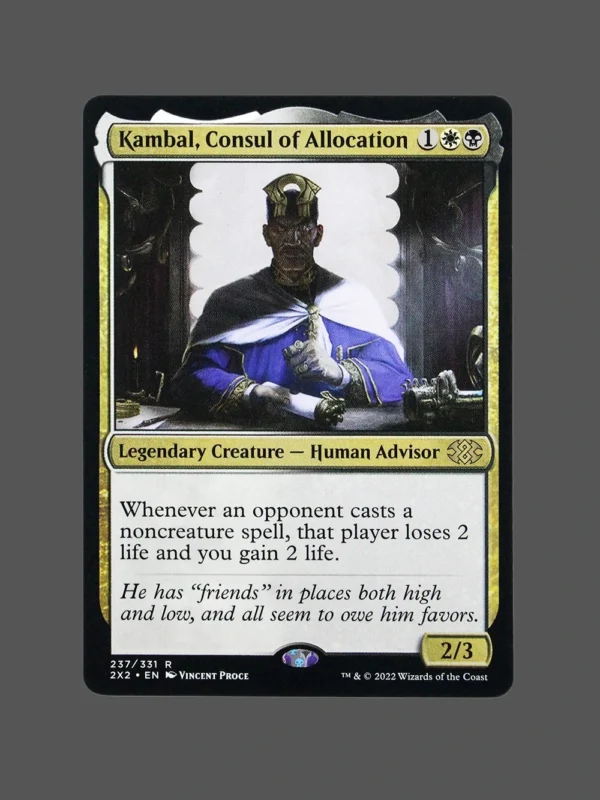 Kambal, Consul of Allocation Holo MTG Proxy | The Lost Caverns of Ixalan