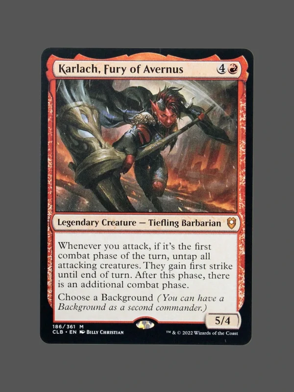 Karlach, Fury of Avernus Holo MTG Proxy | Crimson Vow