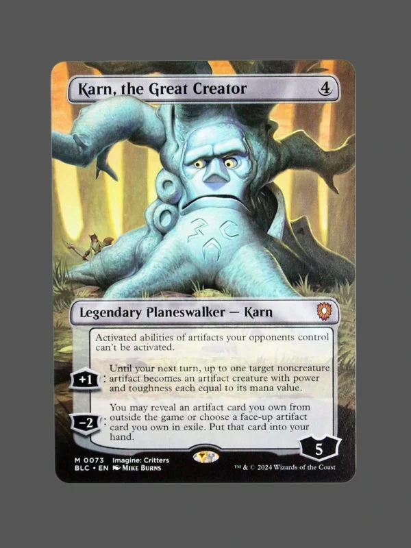 Karn, the Great Creator Holo MTG Proxy | Battle for Baldur's Gate