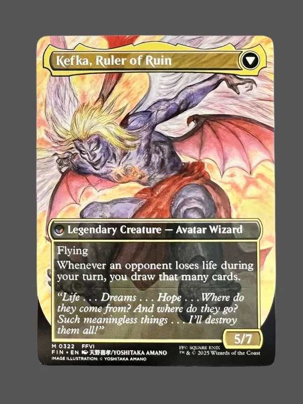 Kefka, Ruler of Ruin Holo MTG Proxy | Final Fantasy