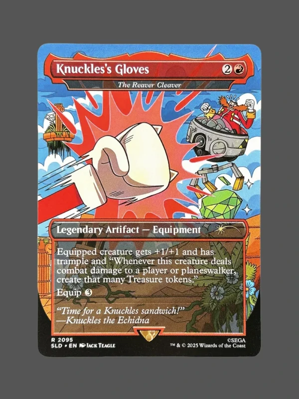 Knuckles's Gloves Holo MTG Proxy | Streets of New Capenna