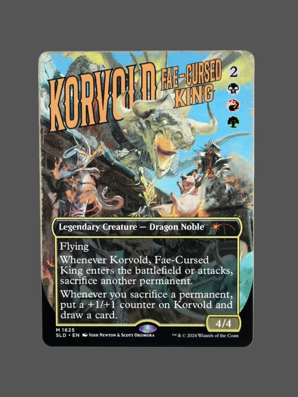 Korvold, Fae-Cursed King Holo MTG Proxy | Secret Lair Drop