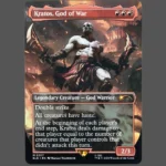 Kratos, God of War Holo MTG Proxy | Secret Lairs