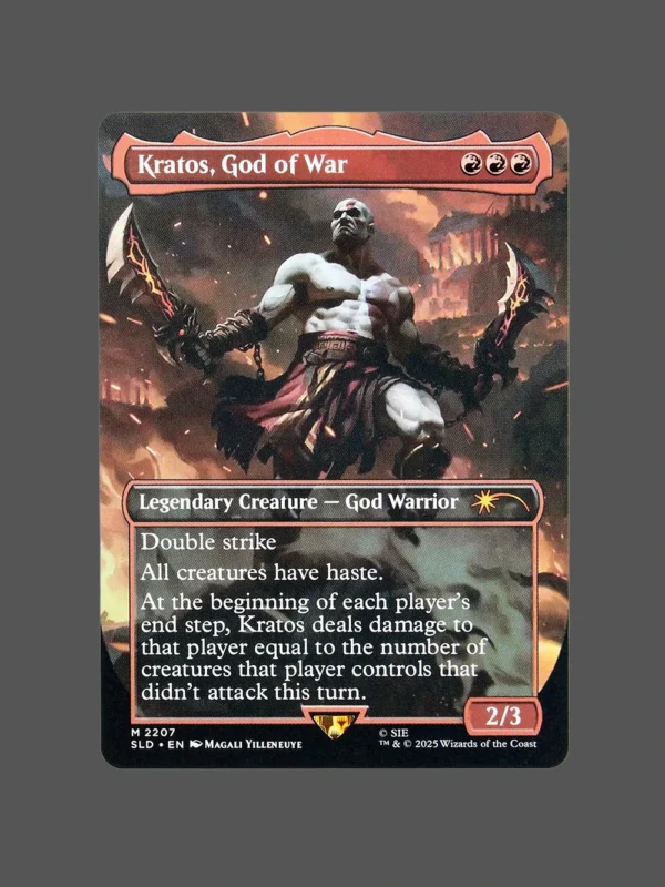 Kratos, God of War Holo MTG Proxy | Secret Lairs