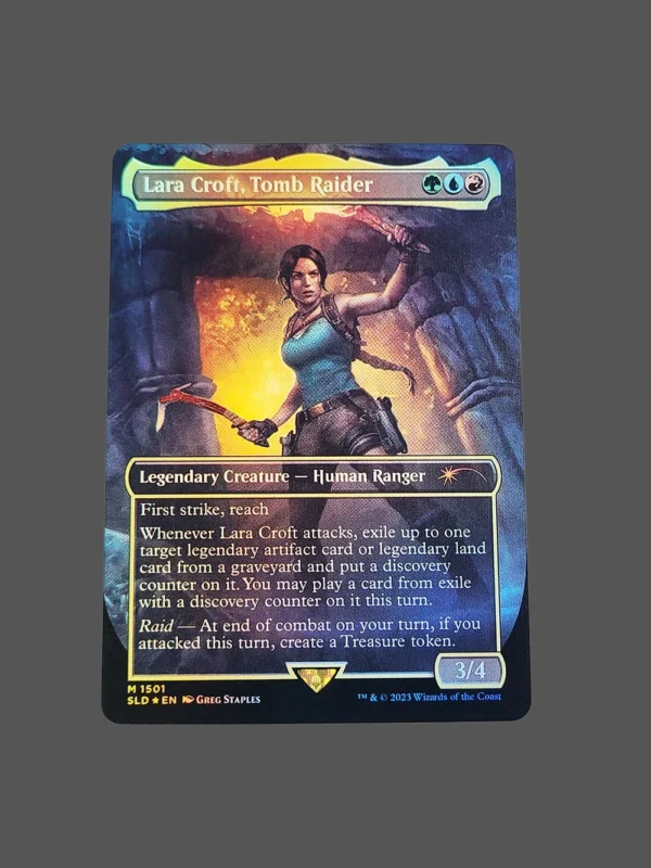 Lara Croft, Tomb Raider Foil MTG Proxy | Secret Lairs