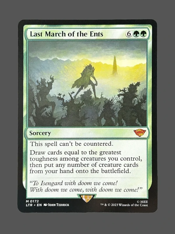Last March of the Ents Holo MTG Proxy | Lord of the Rings