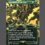 Last March of the Ents Holo MTG Proxy | Lord of the Rings