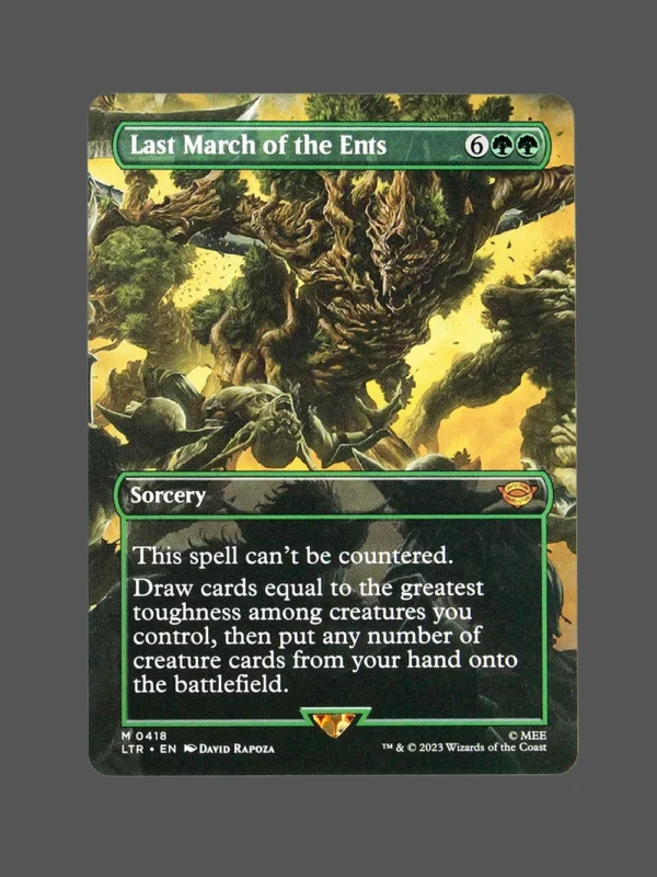 Last March of the Ents Holo MTG Proxy | Lord of the Rings
