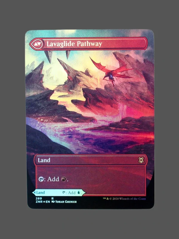 Lavaglide Pathway Foil MTG Proxy | Zendikar Rising