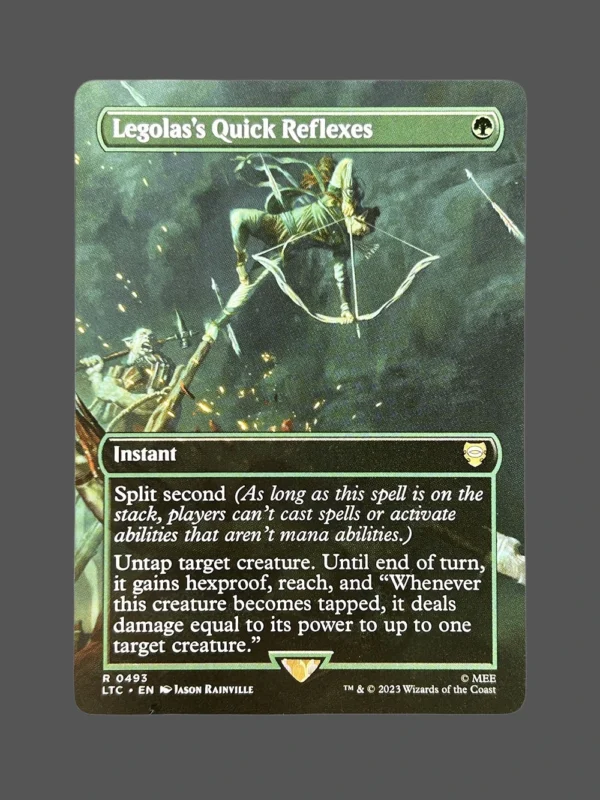 Legolas's Quick Reflexes Holo MTG Proxy | Lord of the Rings
