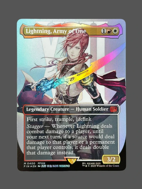 Lightning, Army of One Foil MTG Proxy | Final Fantasy