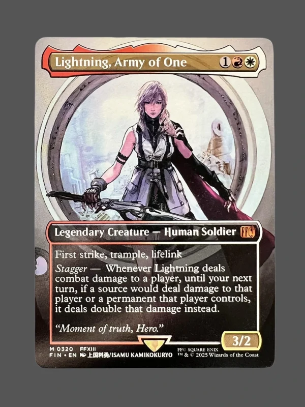 Lightning, Army of One Holo MTG Proxy | Final Fantasy