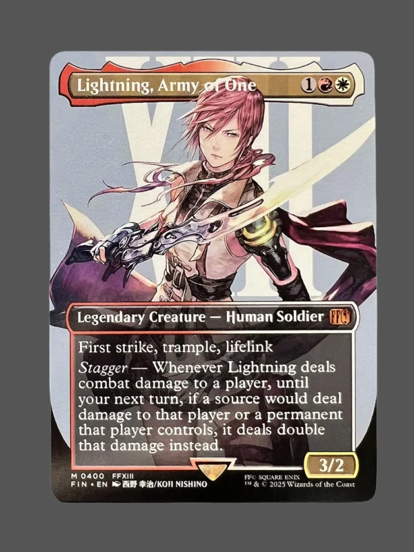 Lightning, Army of One Holo MTG Proxy | Final Fantasy