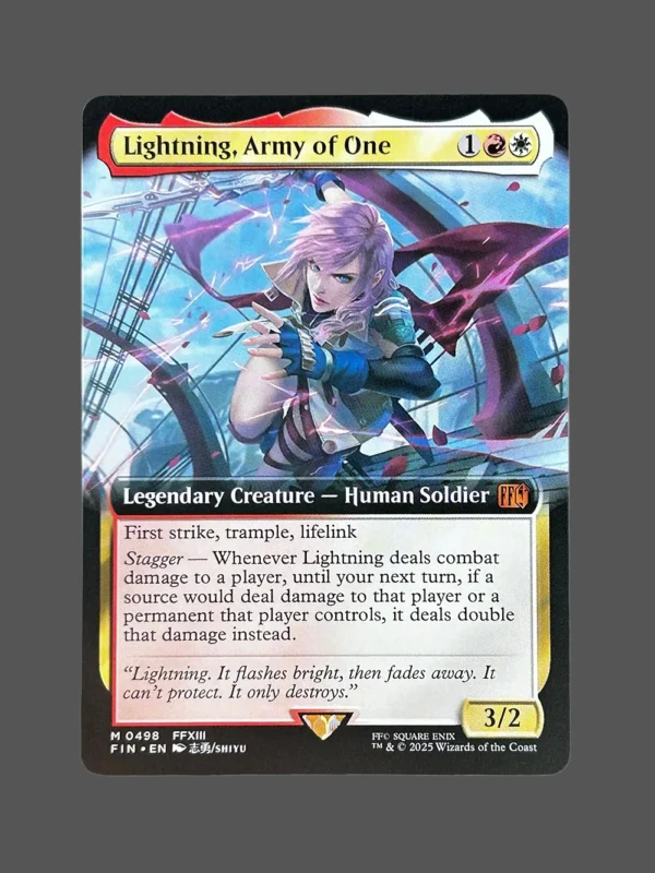 Lightning, Army of One Holo MTG Proxy | Final Fantasy
