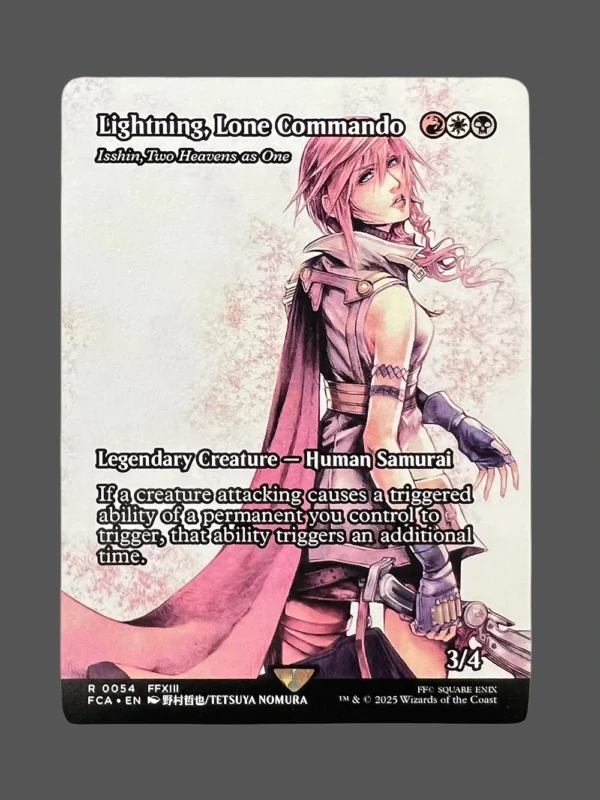 Lightning, Lone Commando Holo MTG Proxy | FFXIII