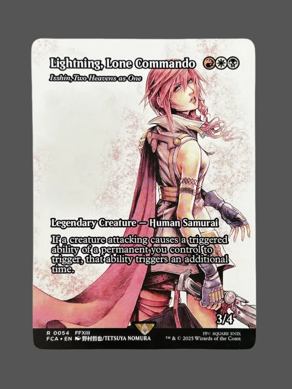 Lightning, Lone Commando Holo MTG Proxy | FFXIII