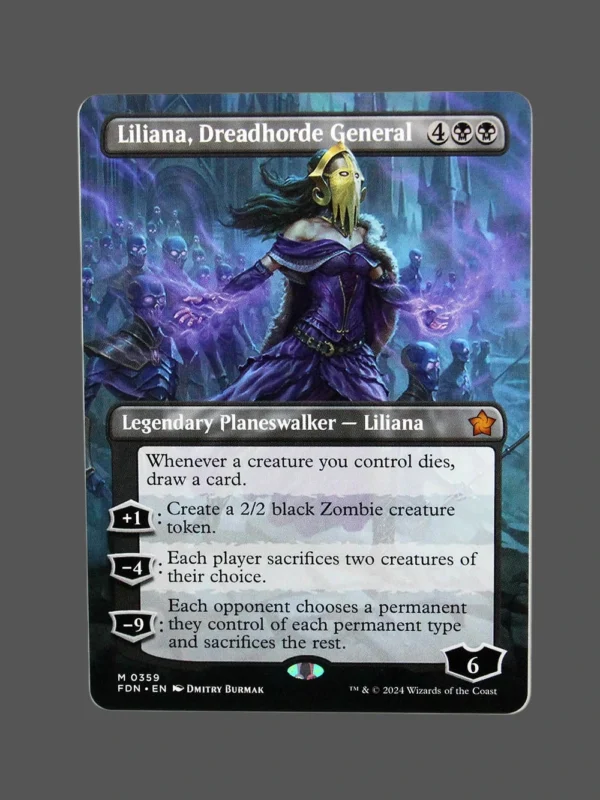 Liliana, Dreadhorde General Holo MTG Proxy | Forgotten Realms