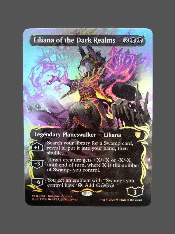 Liliana of the Dark Realms Foil MTG Proxy | Bloomburrow