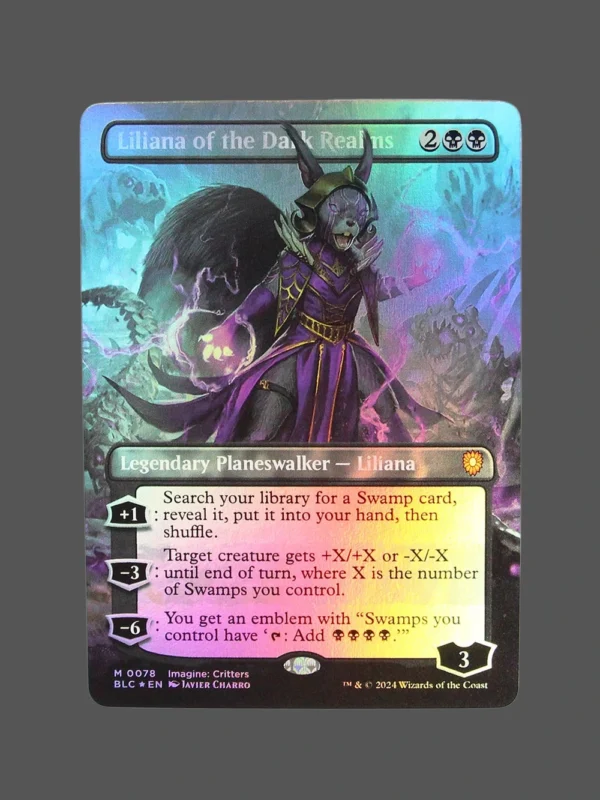 Liliana of the Dark Realms Foil MTG Proxy | Bloomburrow