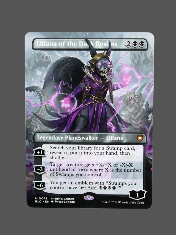 Liliana of the Dark Realms Holo MTG Proxy | The Brothers' War