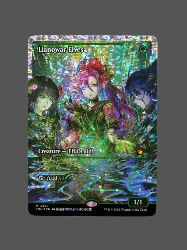 Llanowar Elves Fracture Foil MTG Proxy | Foundations
