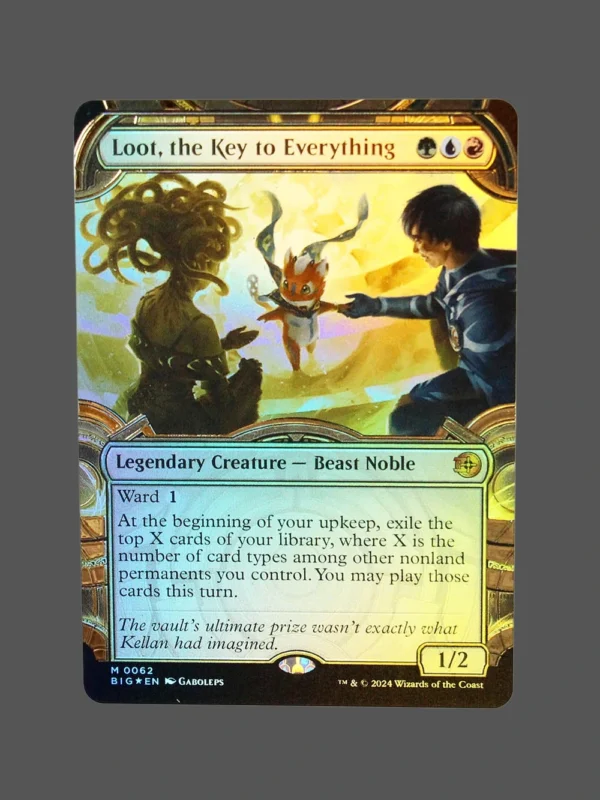 Loot, the Key to Everything Raised Foil MTG Proxy | Murders at Karlov Manor