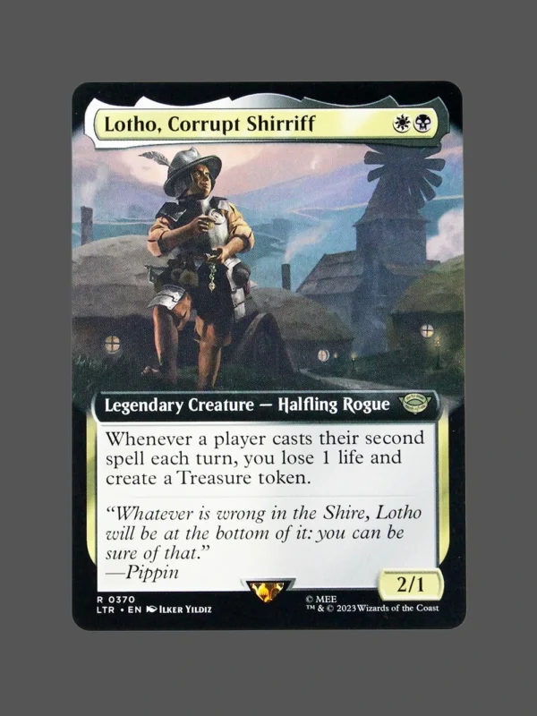 Lotho, Corrupt Shirriff Holo MTG Proxy | Lord of the Rings