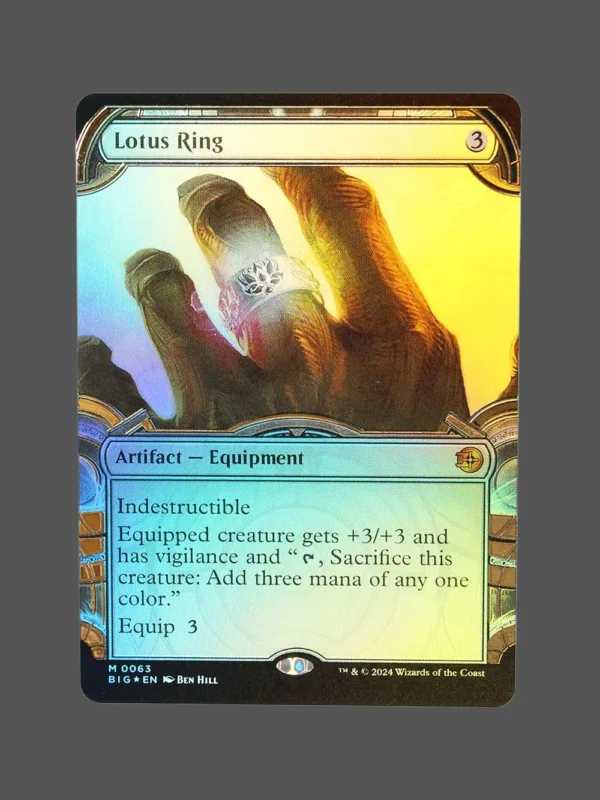 Lotus Ring Raised Foil MTG Proxy | Big