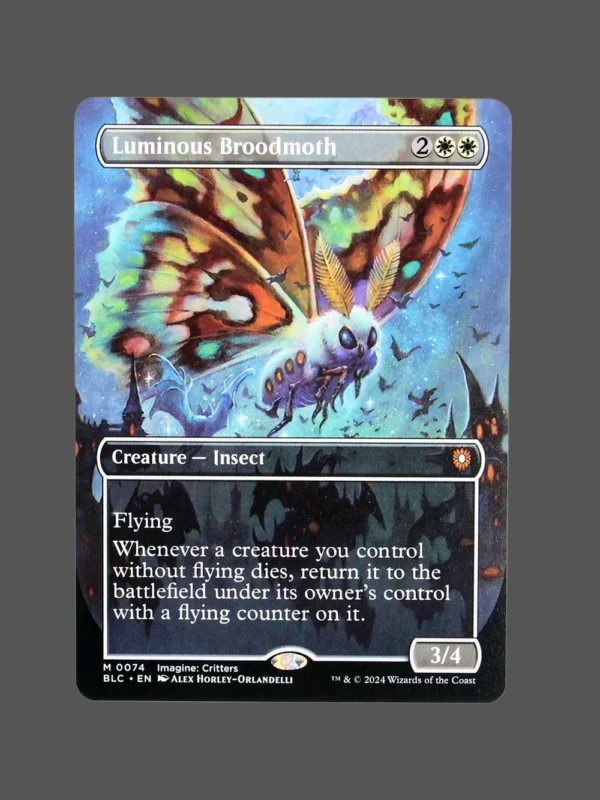Luminous Broodmoth Holo MTG Proxy | Blooming Season
