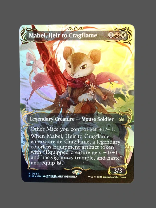 Mabel, Heir to Cragflame Raised Foil MTG Proxy | Bloomburrow