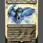 Maha, Its Feathers Night Holo MTG Proxy | Bloomburrow