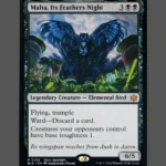 Maha, Its Feathers Night Holo MTG Proxy | The Brothers' War