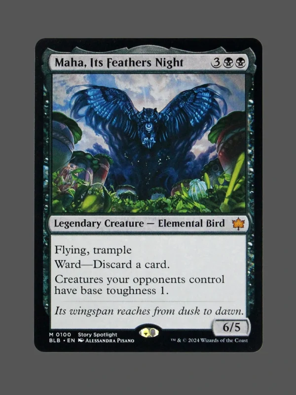 Maha, Its Feathers Night Holo MTG Proxy | The Brothers' War