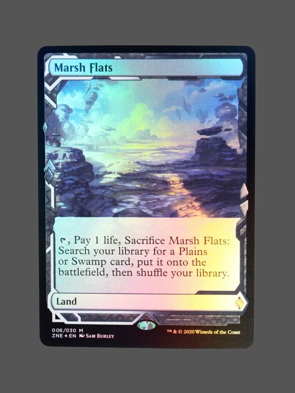Marsh Flats Foil MTG Proxy | Zendikar Rising