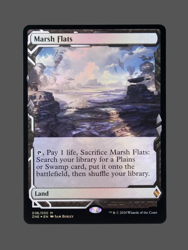 Marsh Flats Foil MTG Proxy | Zendikar Rising