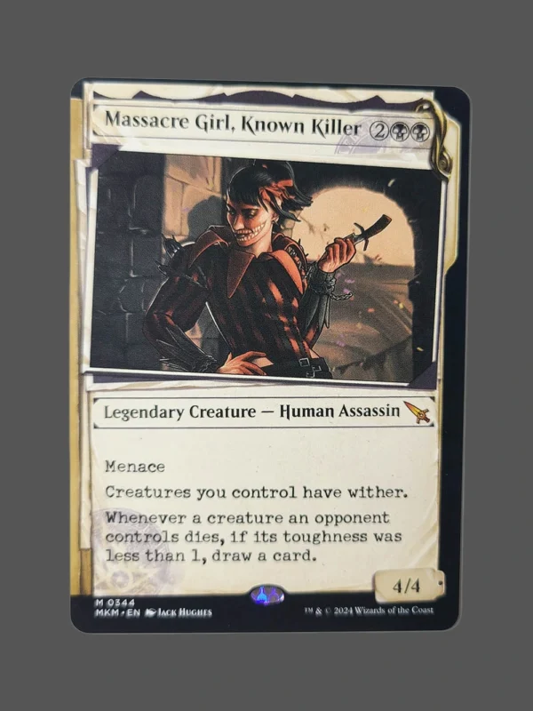 Massacre Girl, Known Killer Holo MTG Proxy | Murders at Karlov Manor