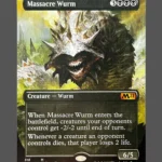 Massacre Wurm Holo MTG Proxy | Core Set 2021