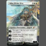 Miku, Divine Diva Holo MTG Proxy | Secret Lair Drop