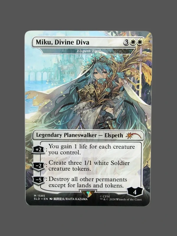 Miku, Divine Diva Holo MTG Proxy | Secret Lair Drop