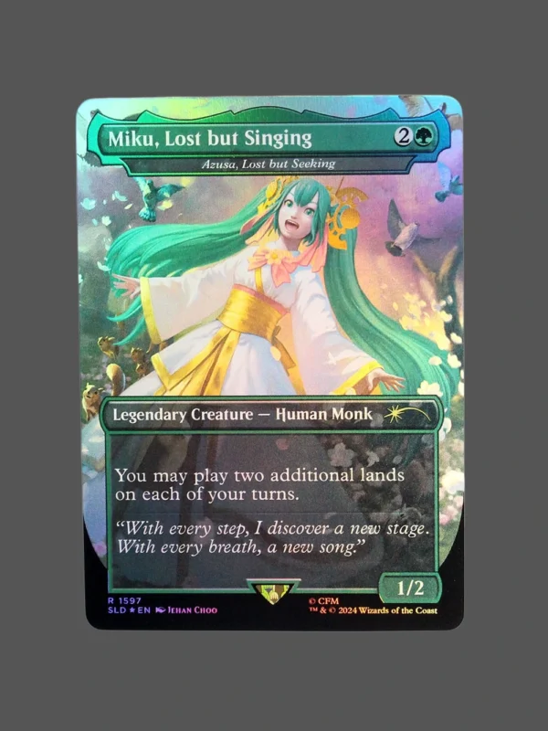 Miku, Lost but Singing Foil MTG Proxy | Secret Lairs