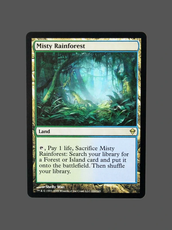 Misty Rainforest Holo MTG Proxy | Zendikar